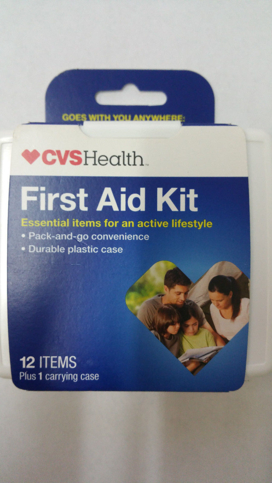 CVS First Aid Kit Mini Travel Golf Bag Band-Aid Bandages Sterile Pads Wipes Case