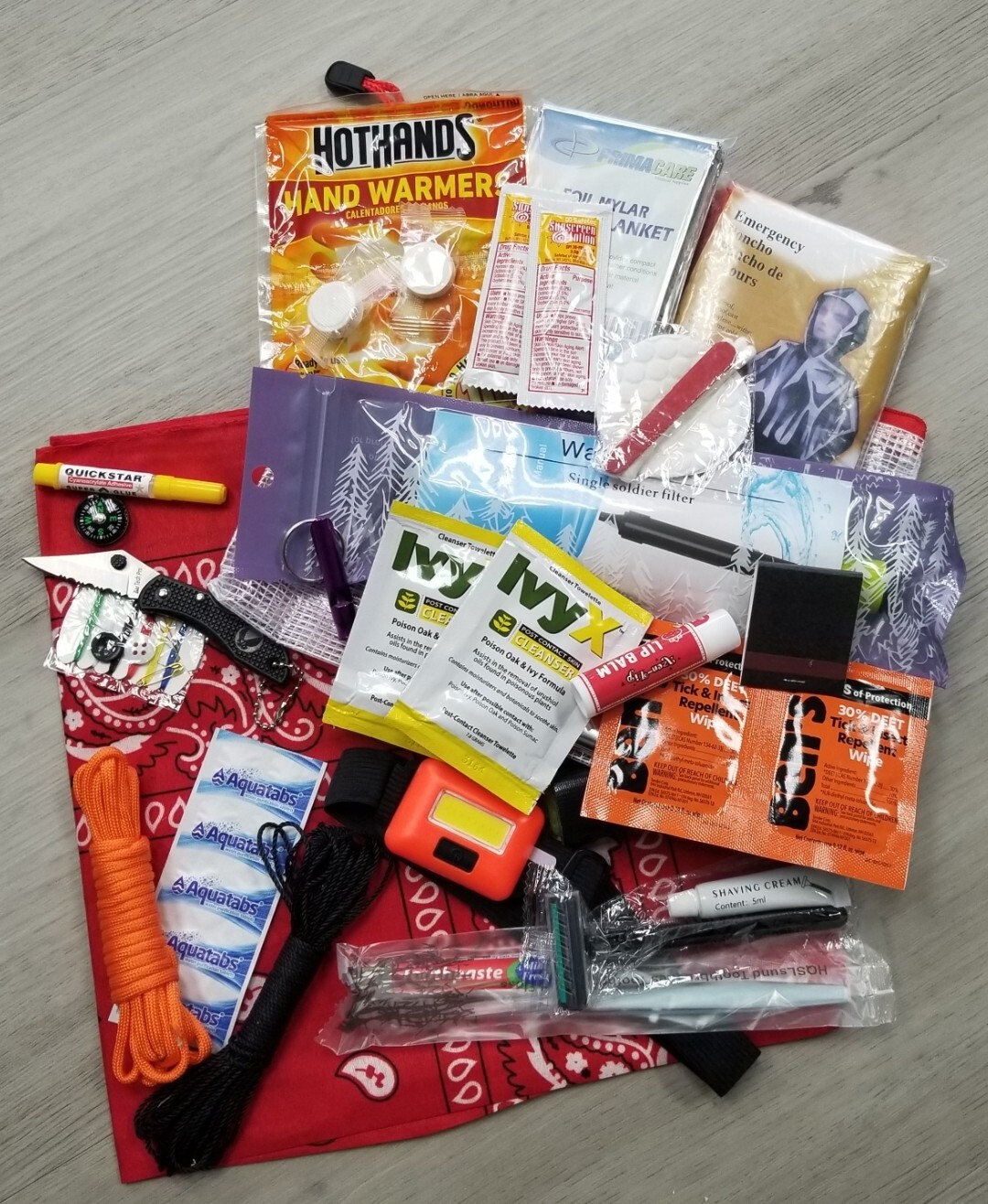 Grab And Go Travel Emergency Pouch The Self Rescue Kit.