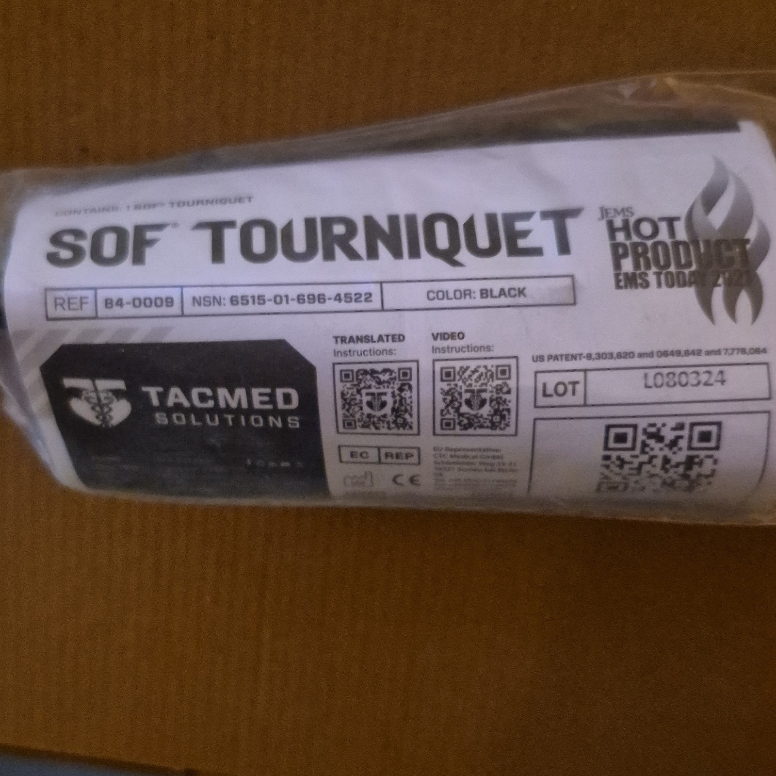TacMed Solutions SOF Tourniquet Black CE MPN 84-0009