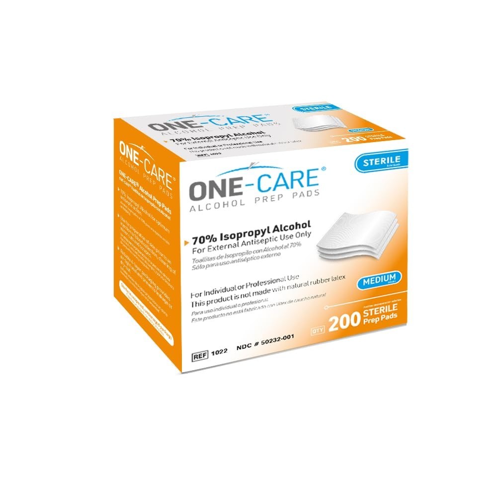 200 Count Unscented 2-Ply Prep Wipes – Ideal for Skin Cleaning & Disinfection