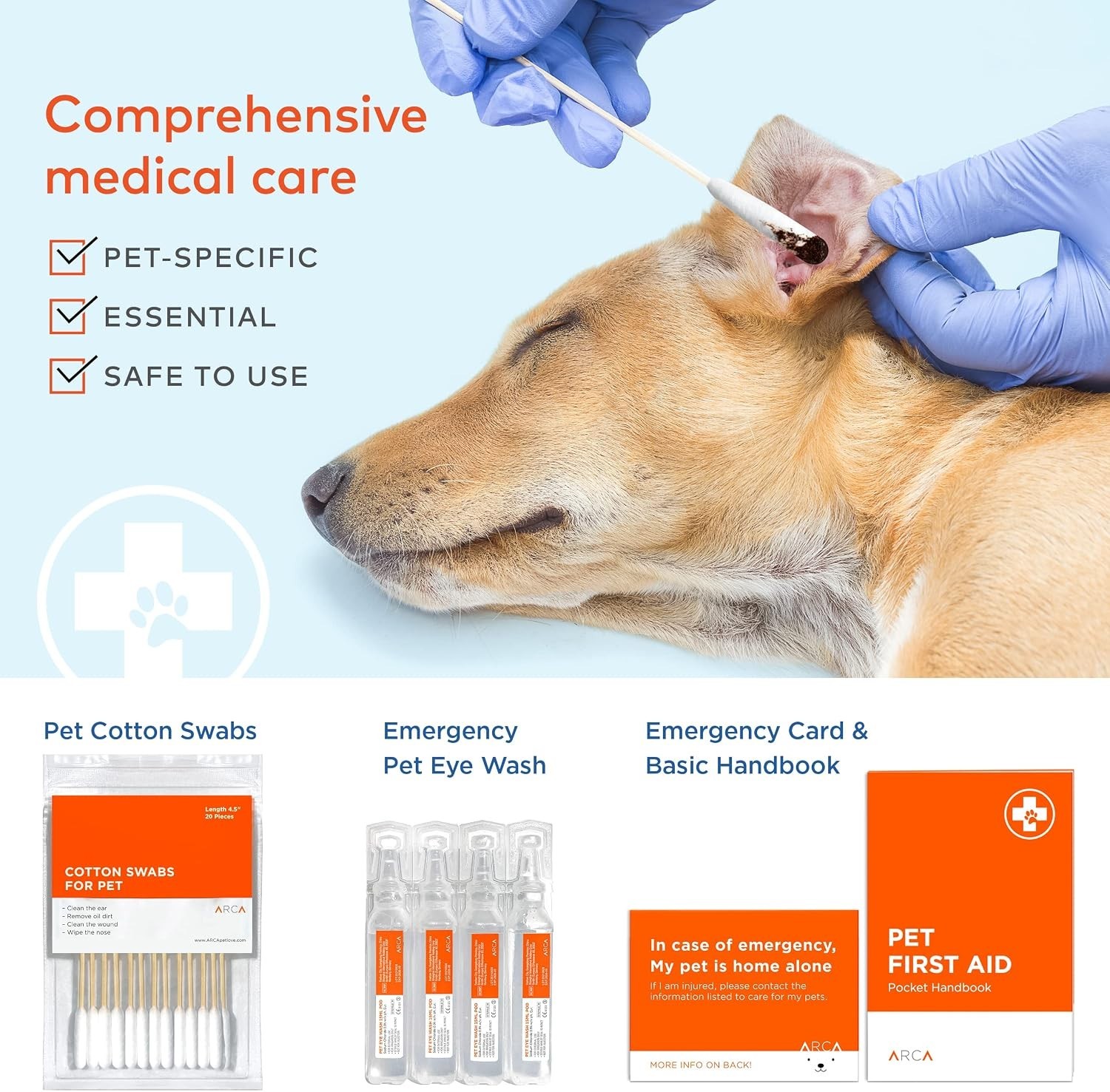 Ultimate Cat & Dog First Aid Kit – 100 Essential Pieces, Waterproof & Reflective