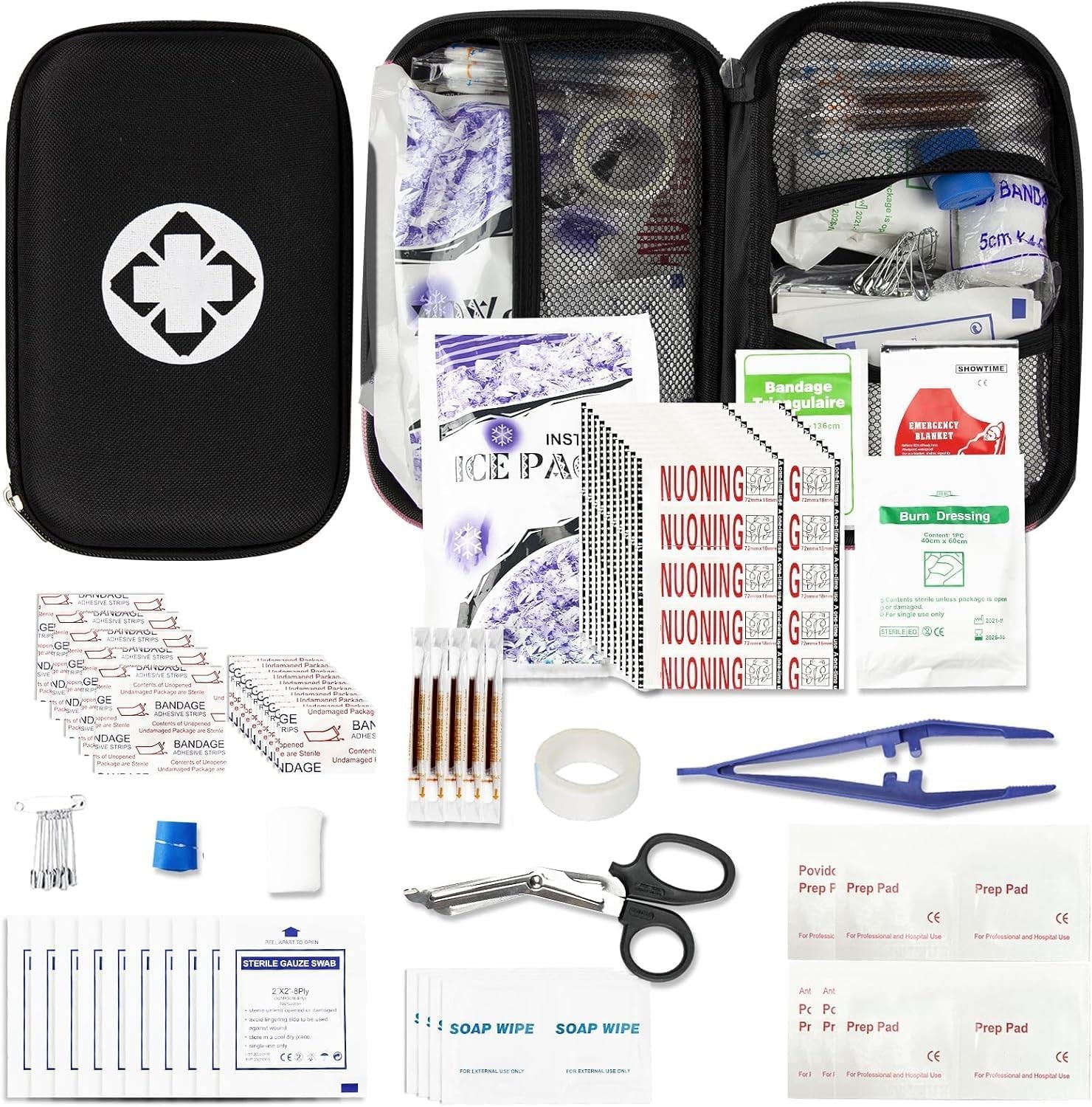 279PCS Travel First Aid Kit Emergency Medical Supplies For Outdoor Camping Bag