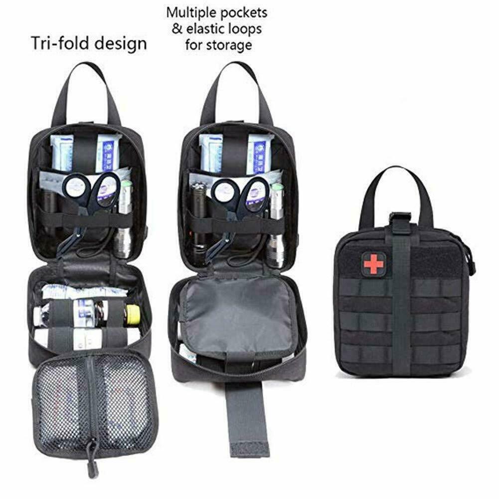 Tactical Survival Medical Kit Bag Mens Military Travel Messenger Bag Sports USA