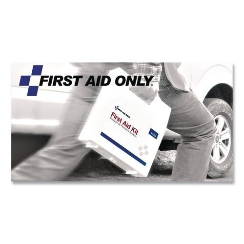 First Aid Only Bulk ANSI 2015 Compliant First Aid Kit, 89 Pieces, Plastic Case