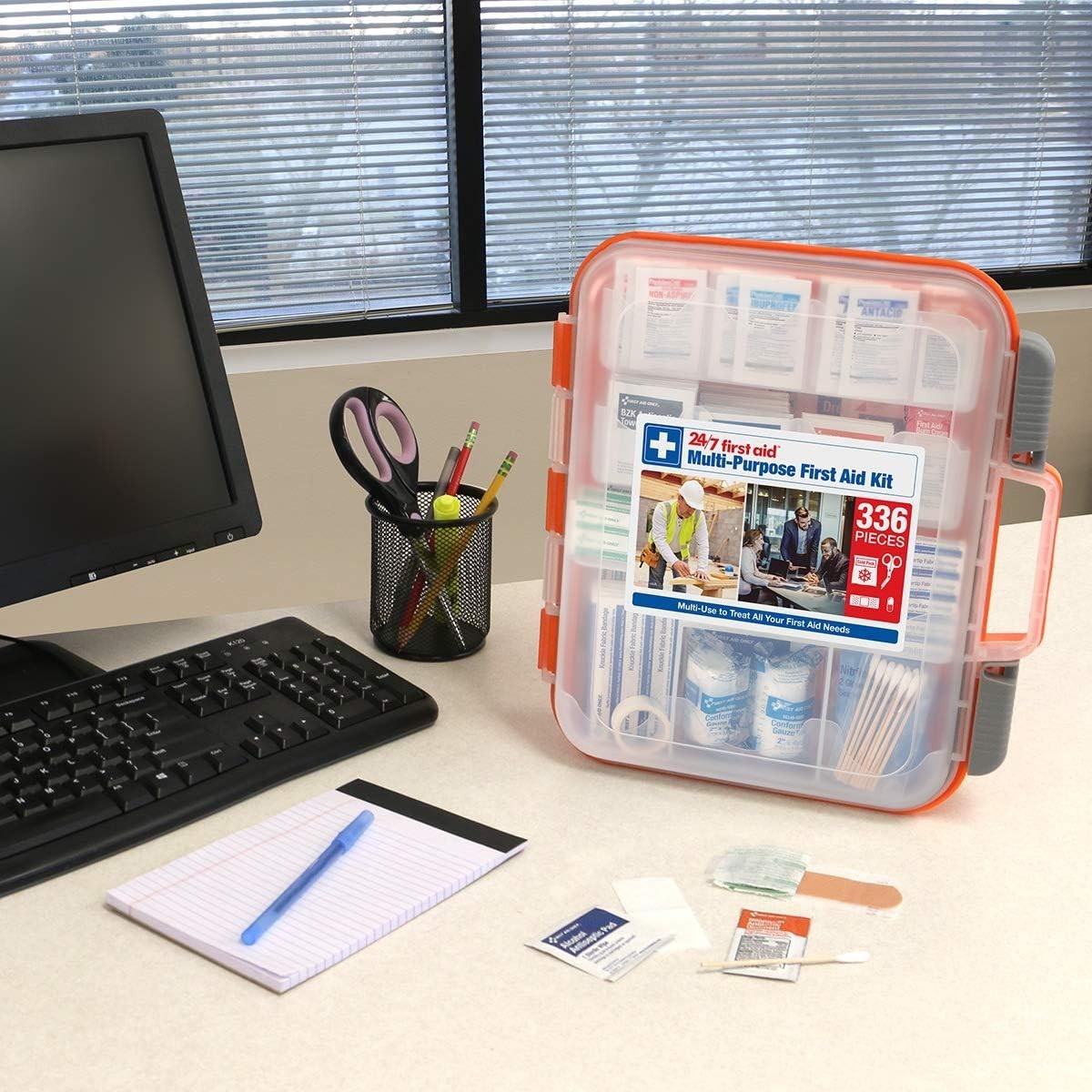 Comprehensive First Aid Kit for Home, Office, and Vehicle – 336 Essential Pieces