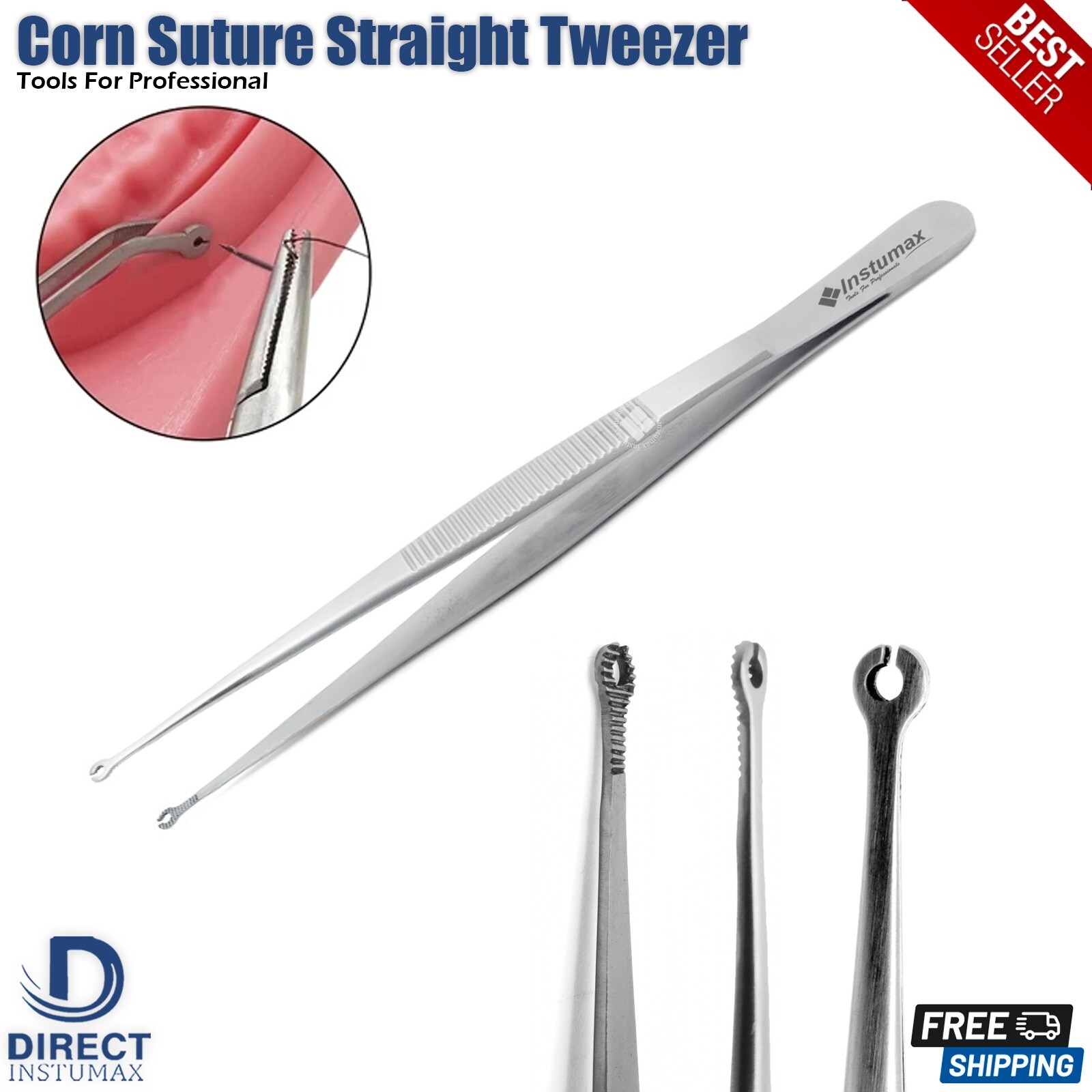 Stitch-Spencer Scissors Corn Suture Tweezer for Removing Sutures Stitches