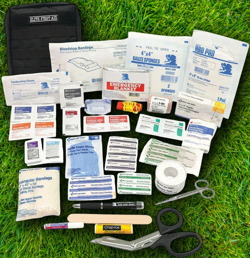 Elite First Aid GP IFAK First Aid Kit Black For Tactical Activities Recreation