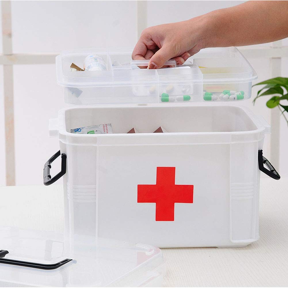 CeFurisy First Aid Kit, Portable Storage Boxes with Carry Handle Storage Case…