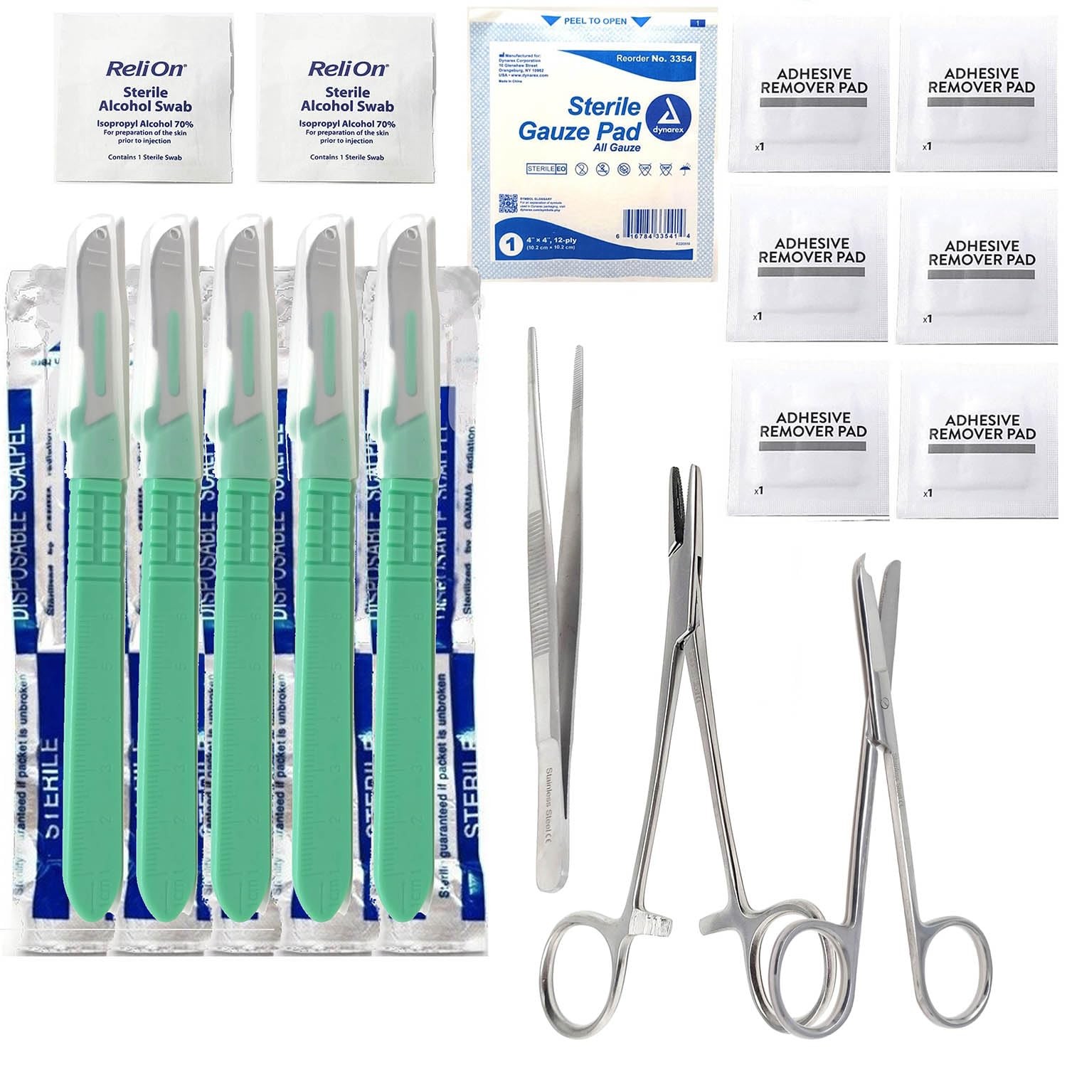 15 Pc Mini First Aid Instrument Kit – Trauma Survival Supplies, Minor Injurie…