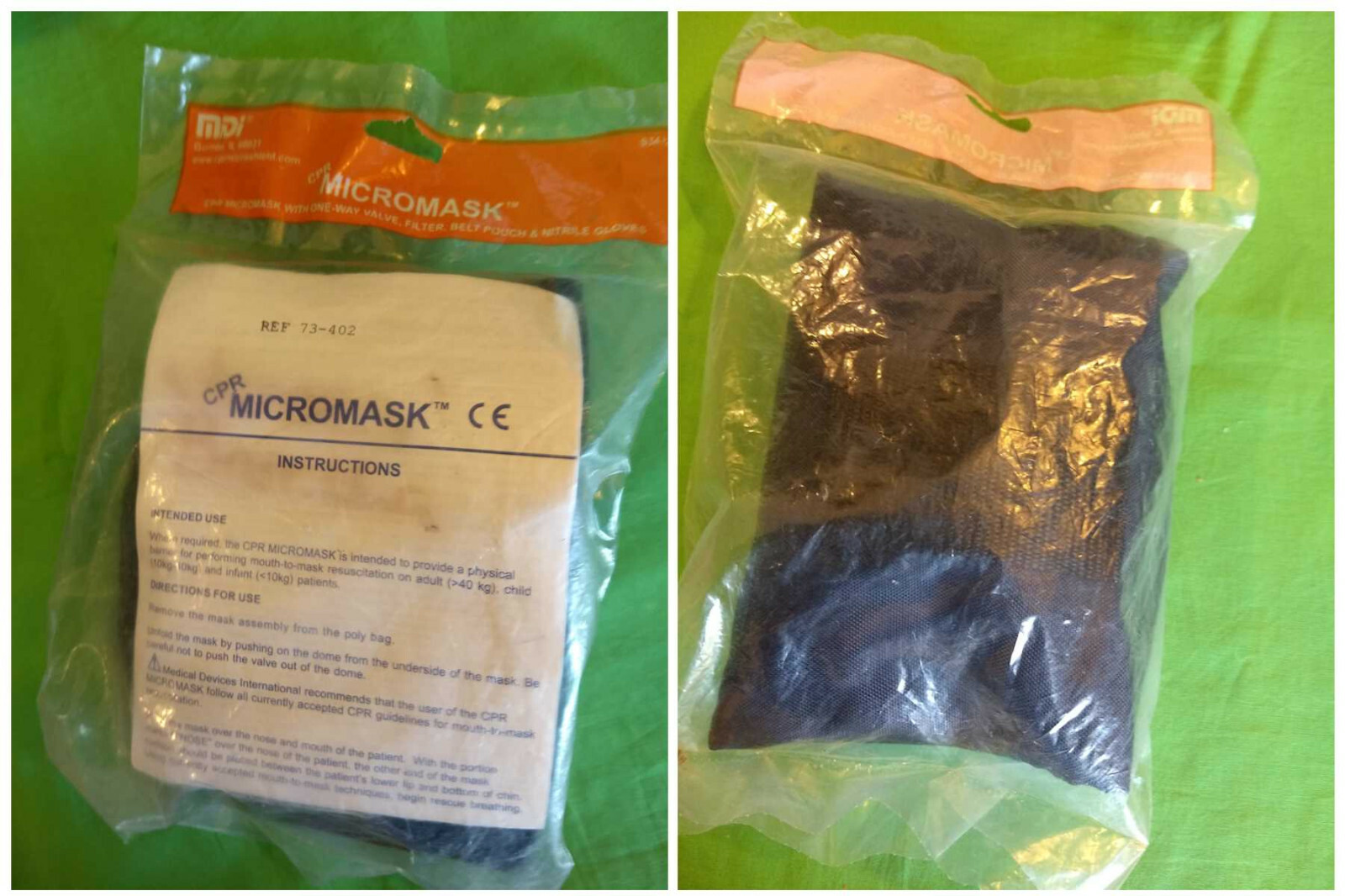 CPR MICROMASK Shield S3412-1 One Way Valve with Filter-Belt Pouch-Gloves MDi Co.