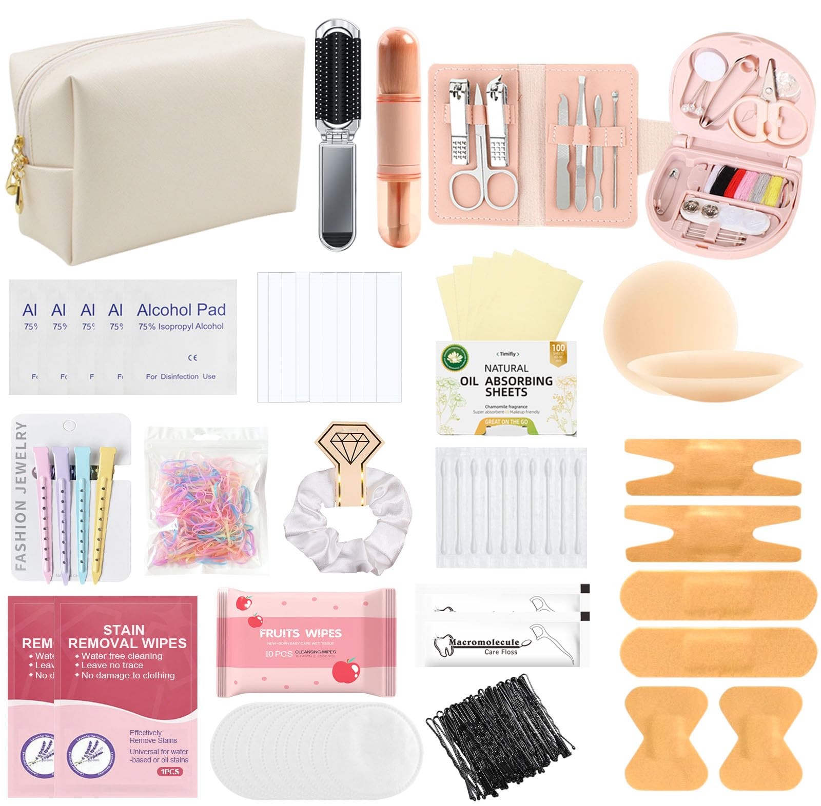 Wedding Emergency Kit, Women's 40+ Essentials Items Bridal White