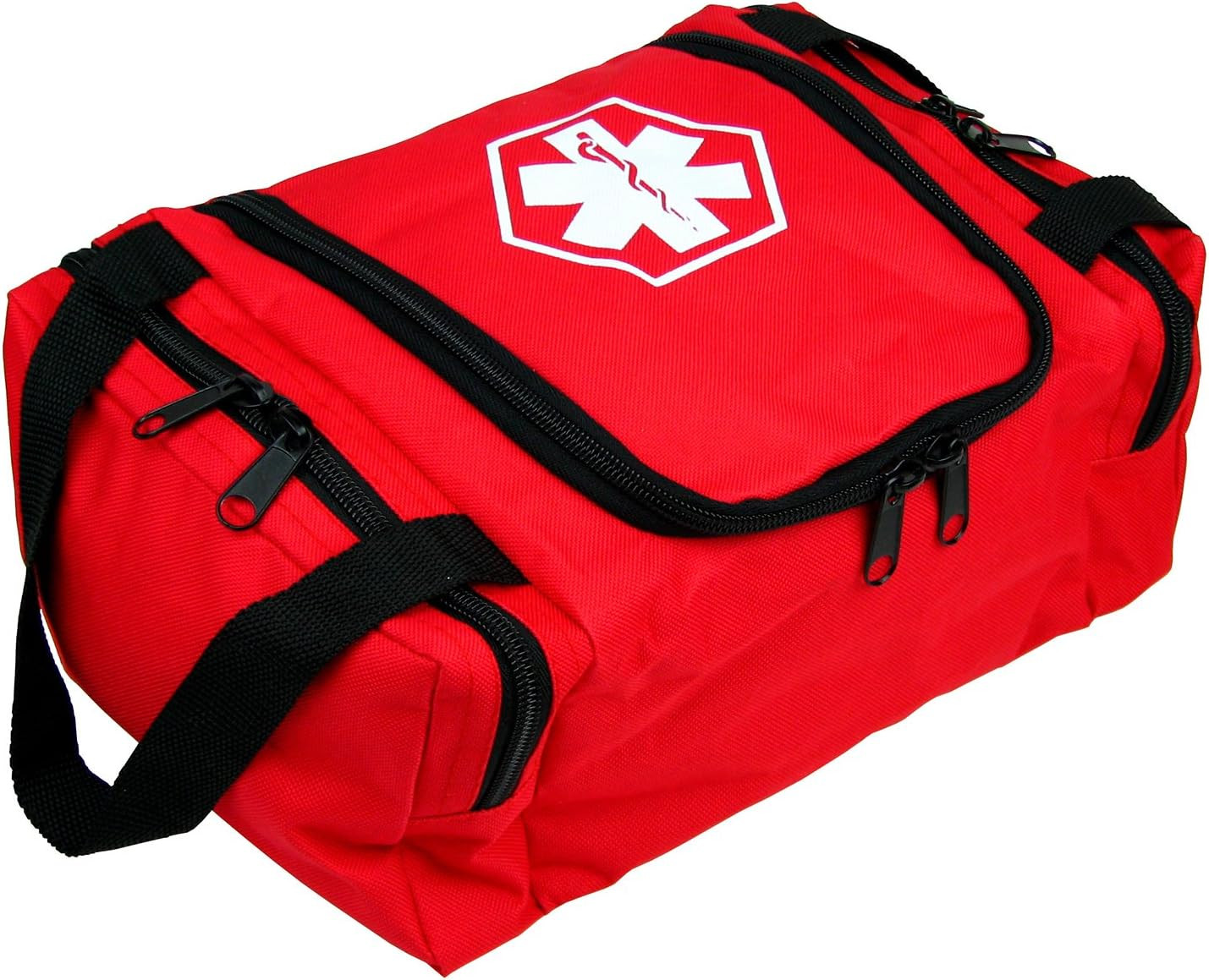 Red EMS First Responder Bag – Empty Medical Supply Emergency Bag Compact 10.5×8"