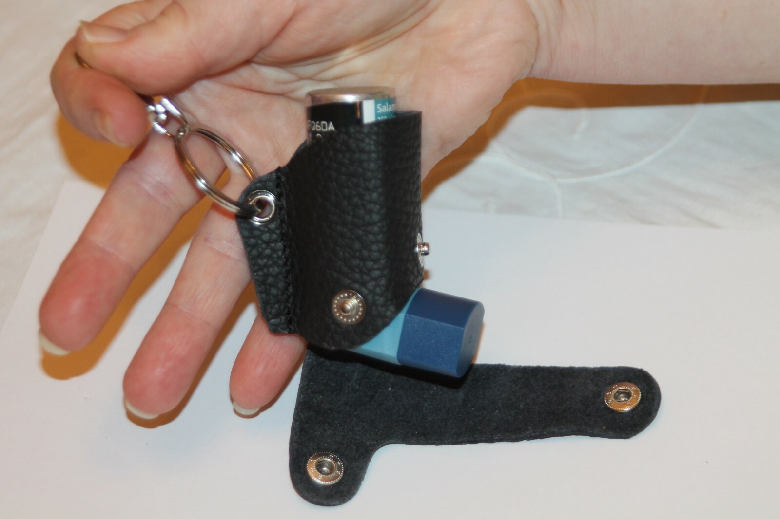 Leather inhaler case holder Asthma Inhaler pouch leather Protective Belt Clip