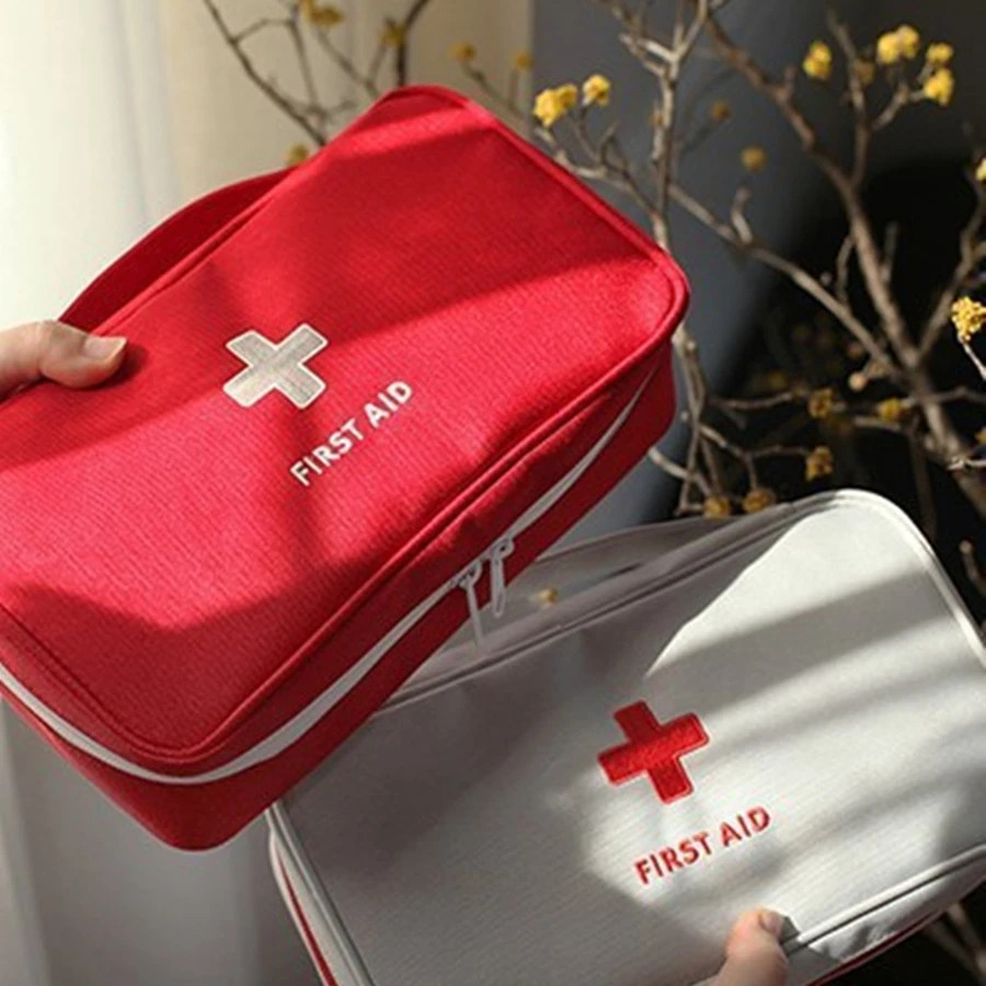 Health Medicine First Aid Kit Oxford Cloth Portable Travel Storage Emergency Kit