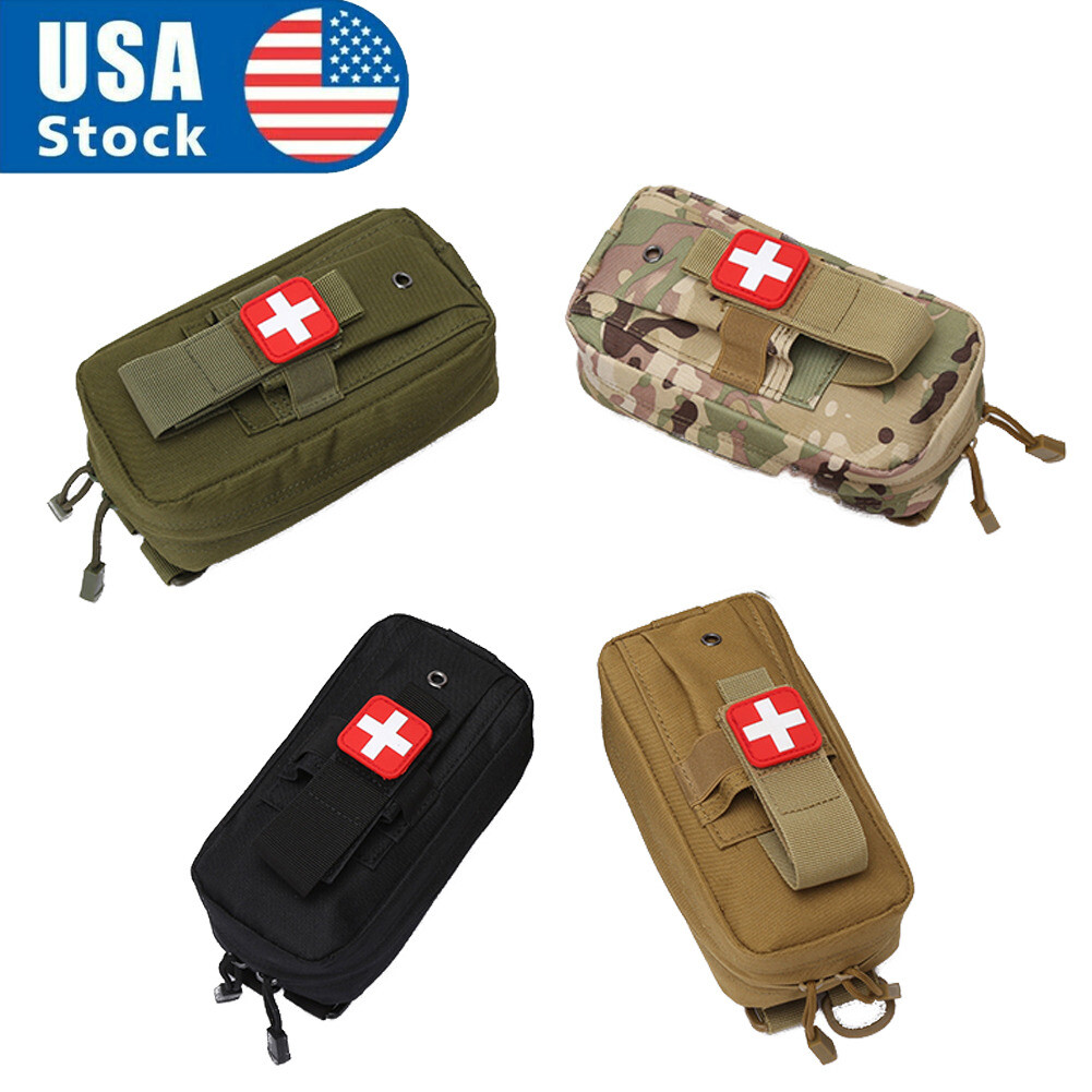 First Aid Medical IFAK Molle Small Tactical Bags Outdoor Emergency EMT Med Kits