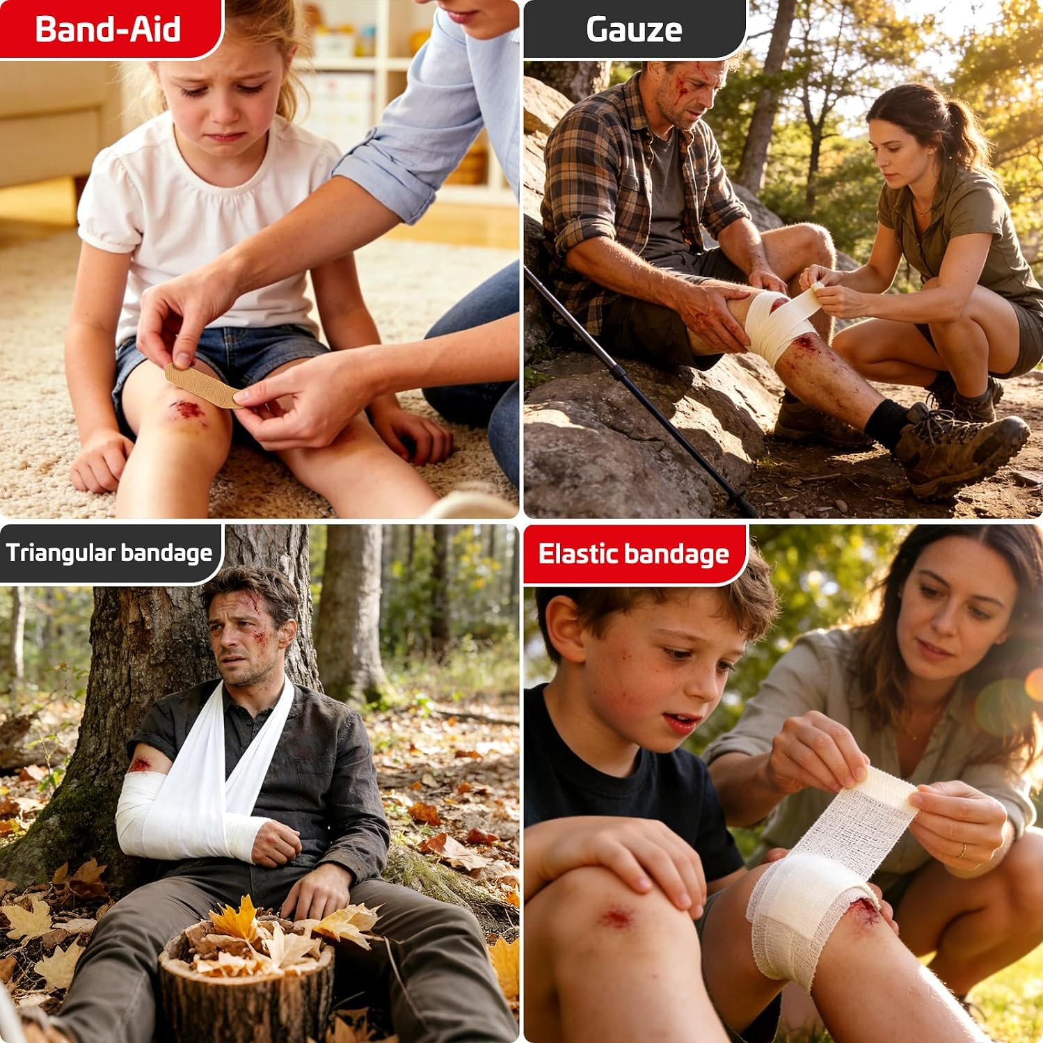 382 Piece Portable First Aid Kit, Emergency Preparedness Supplies for Home