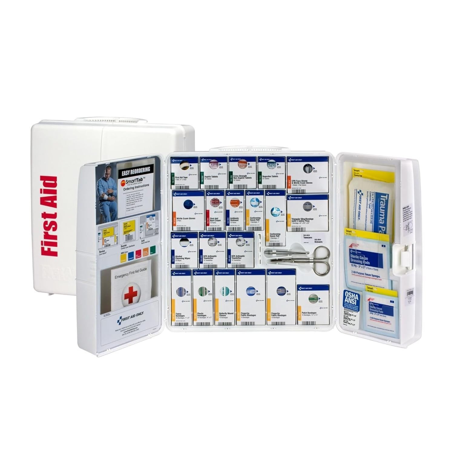 1000-FAE-0103 SmartCompliance 50-Person OSHA First Aid Kit in Wall-Mount Plas…