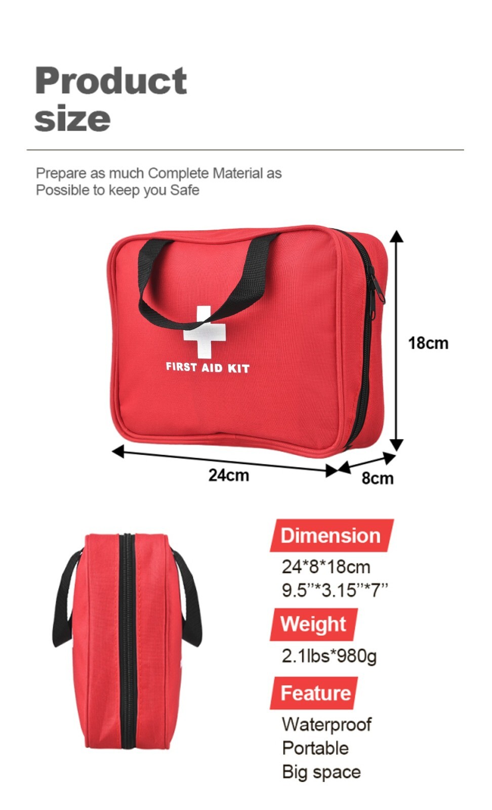 309 Pieces First Aid Emergency and Trauma Kit – Comprehensive 309 Pieces