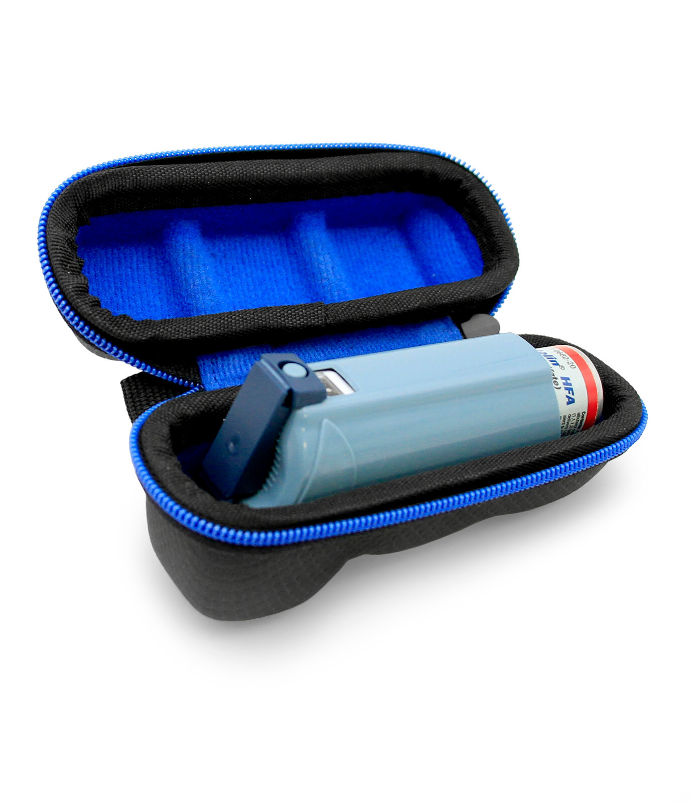 CM Black Asthma Inhaler Travel Case, Does Not Include Inhaler Medicine
