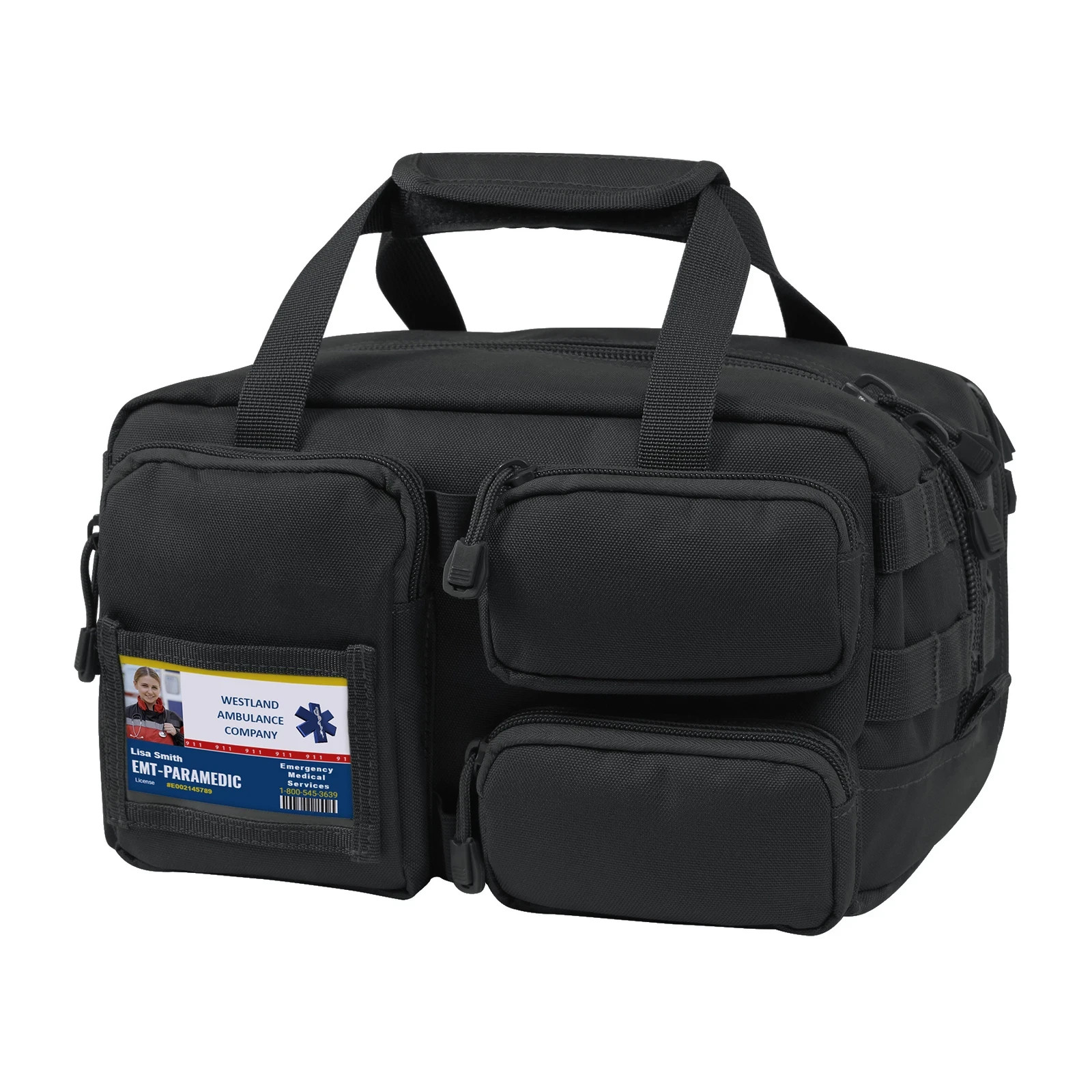 Rothco Tactical Trauma Kit- Black 3885-BLK Fully Stocked