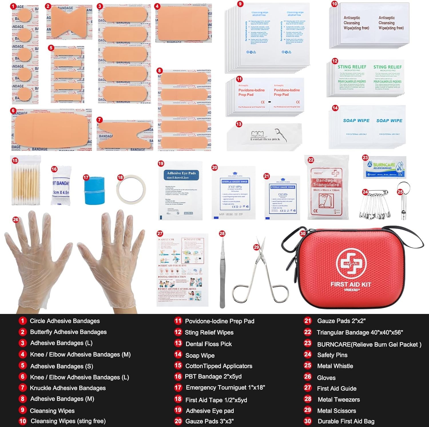 Compact 150-Piece First Aid Kit – Essential for Home, Travel, & Outdoor Safety