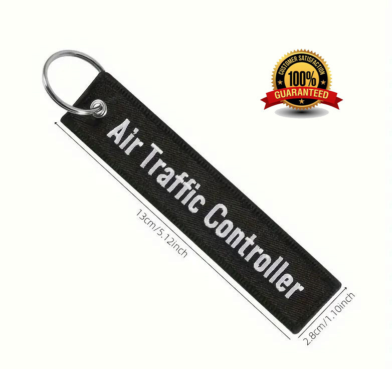 Controller EMBROIDERED 2 SIDED Baggage Tag_Keychain, Attache, Laptop, Luggage
