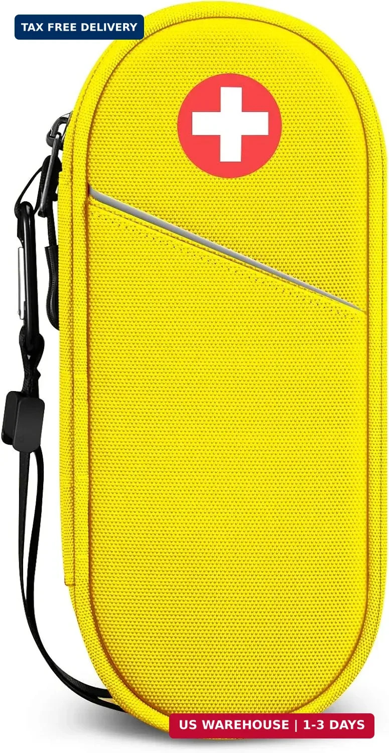 SITHON EpiPen Medical Carrying Case Insulated, Travel Medication Organizer Bag E