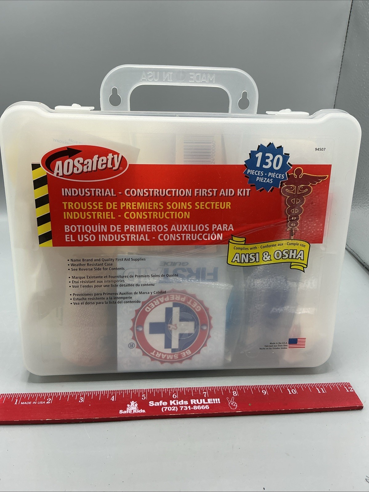 OSHA-ANSI Compliant First Aid Kit, All-Purpose Emergency First Aid Water Res. 77