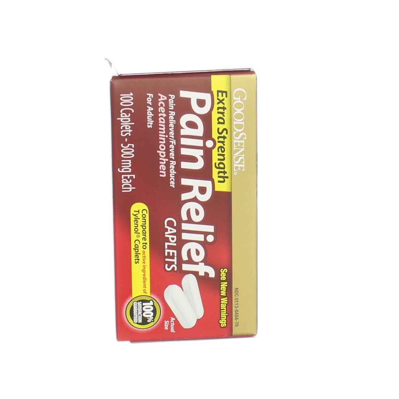 3 Pack GoodSense Acetaminophen Extra Strength Pain Reliever Caplets, 500 mg, …