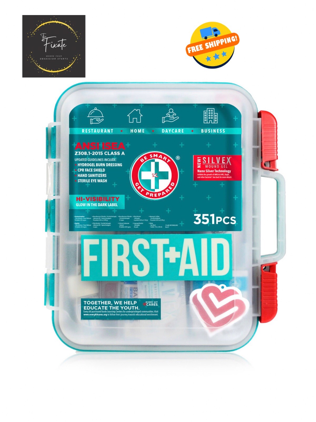 Emergency First Aid Kit (351 Pcs),