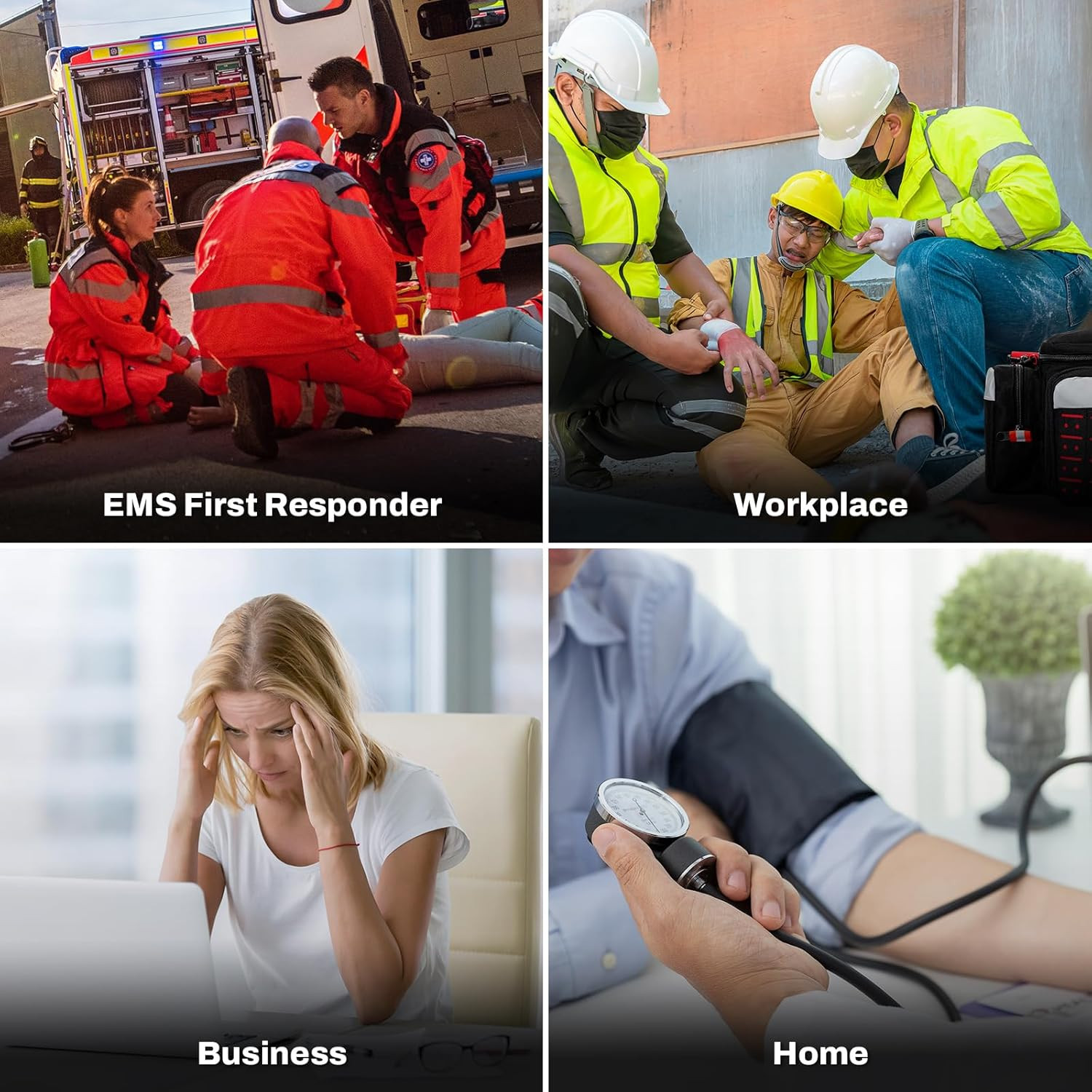 First Responder First Aid Kit Fully-Stocked EMT Bag, Professional EMT/EMS Trauma