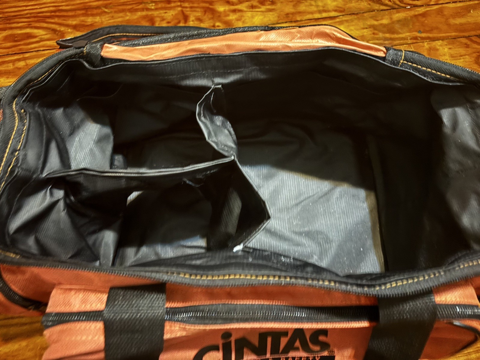 Cintas First Aid Safety Orange Mini Storage Pouch Bag Zipper Container