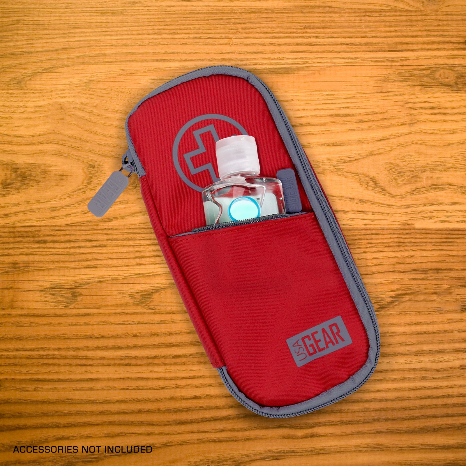 USA GEAR Medical Case for Insulin, Epipen, Asthma Inhaler & More (Red)