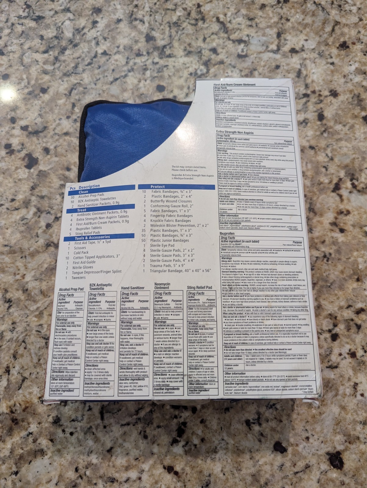 First Aid Only Essential Emergency First Aid Kit for Home 260 Pieces exp: 07/27