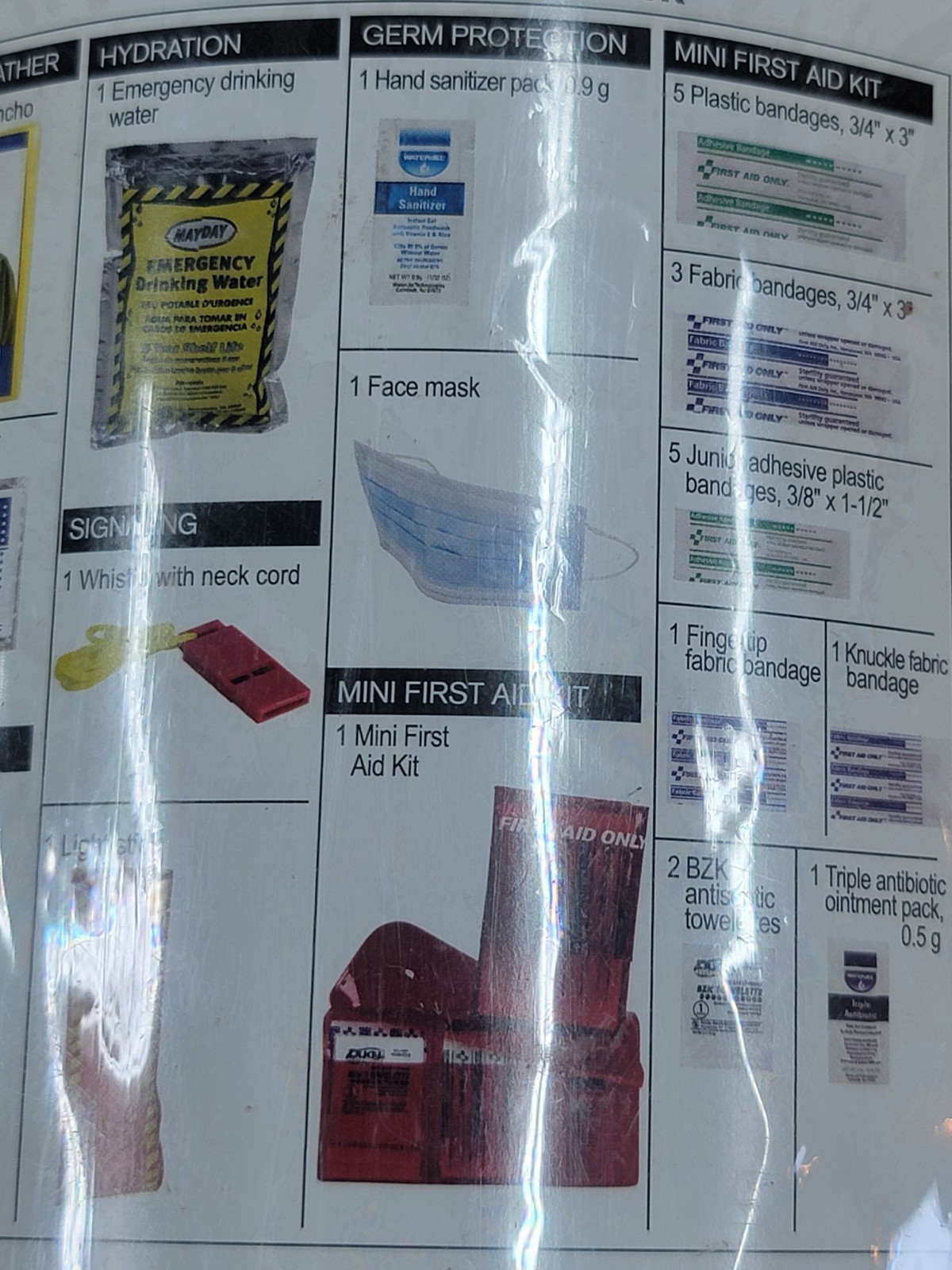 American Red Cross Deluxe Personal Safety Emergency Pack-INCLUDES Mask!