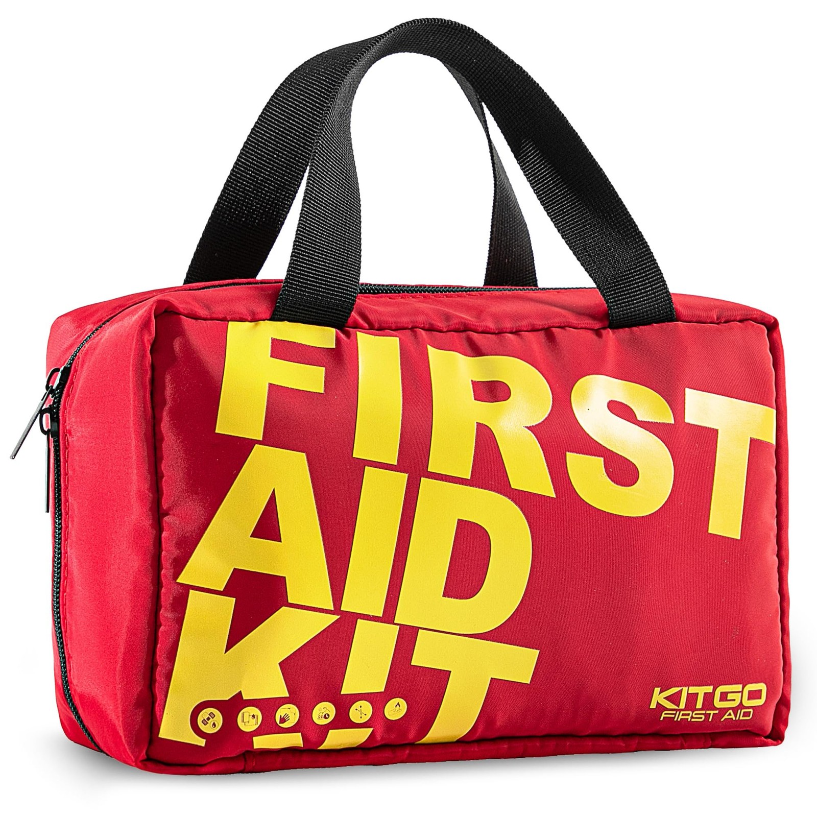 First Aid Kit-450 Piece Medical Kit with Essential Emergency 450pcs, Red