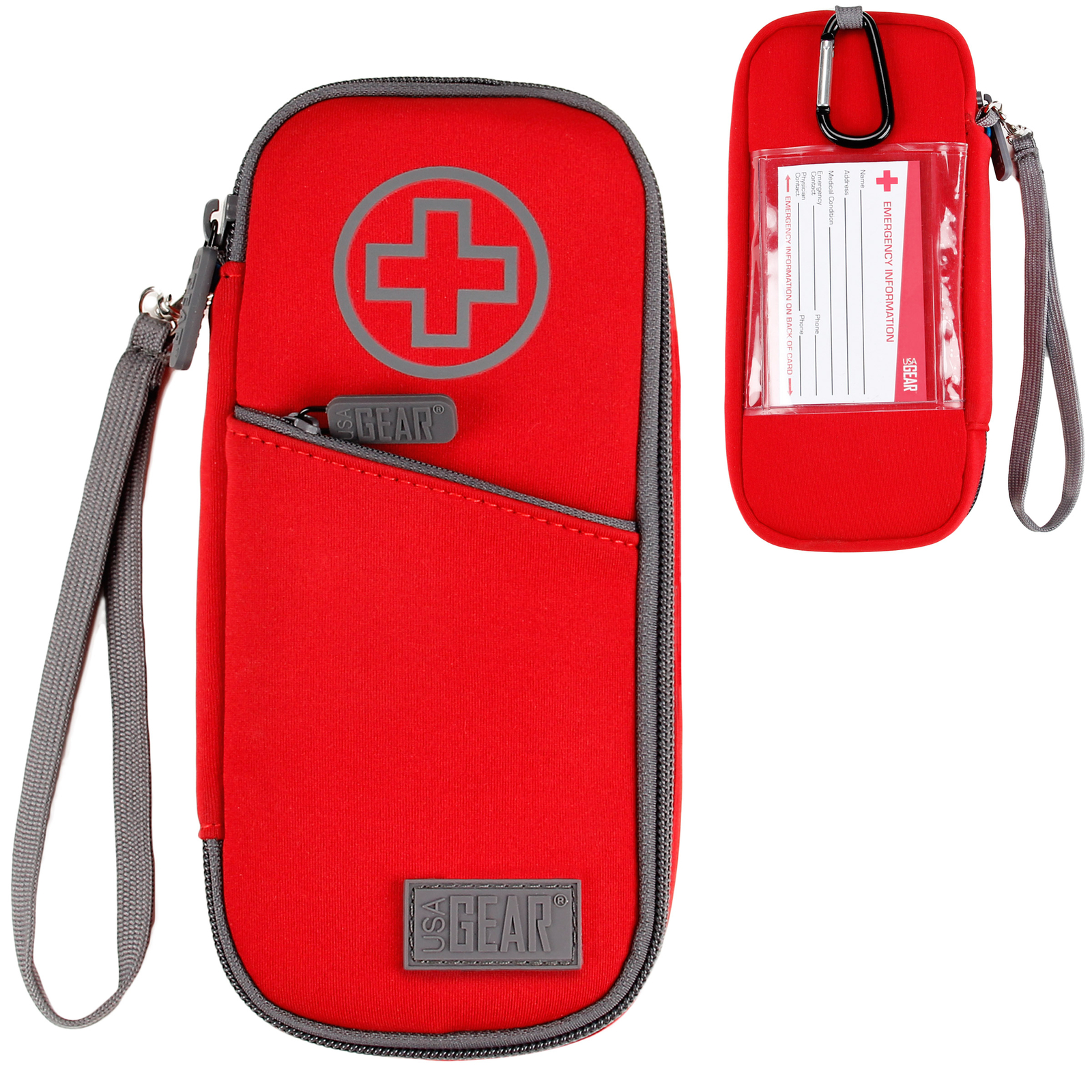 USA GEAR Epi Pens Carrying Case – Highly Visible Insulated Bag Holds Two EpiPens