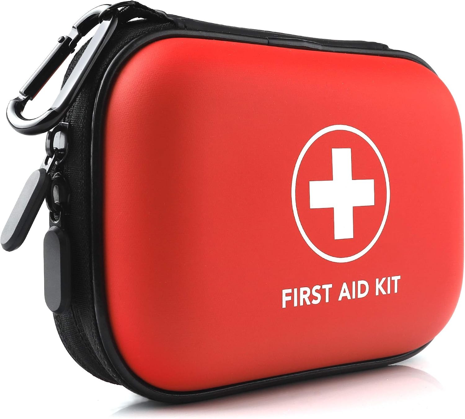 Mini First Aid Kit, 100 Pieces Water-Resistant Hard Shell Small Case – Perfect f