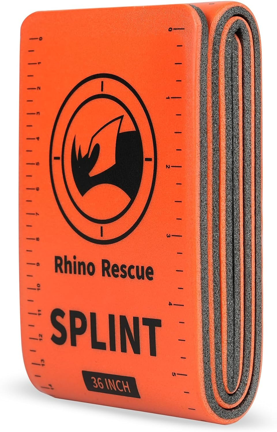 First Aid Splint 36" X 4.3" Orange-Gray, Keep Bones in Position (1, Folded)