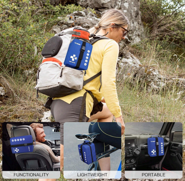 506PCS 4-in-1 First Aid Kit for Home, Car, Travel & Outdoor Emergencies