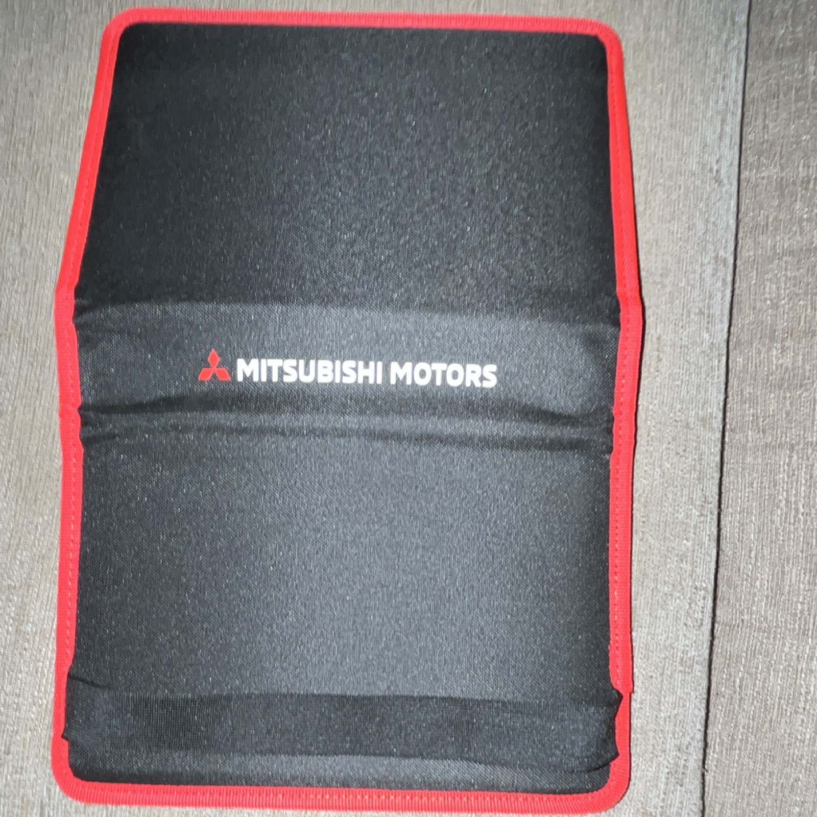 Mitsubishi Motors Portable First Aid Set Black Red with Bandages Scissors Pen