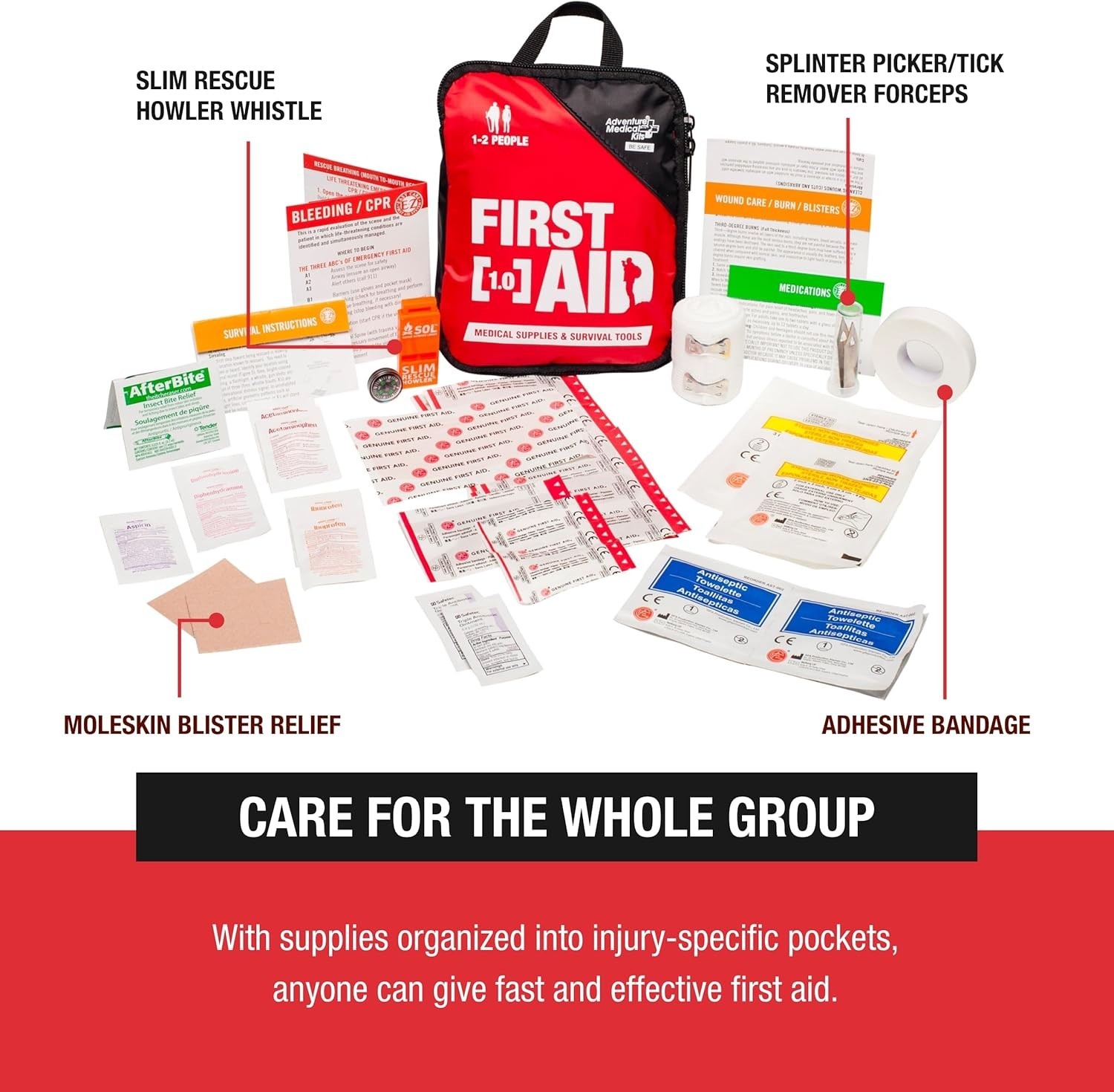 Emergency Ready Adventure First Aid Kit 1.0 – Ideal for Active Lifestyles