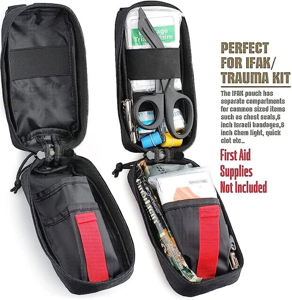 Emergency EMT Pouch Medical Bag with Tourniquet Holder Tactical IFAK Trauma Kit