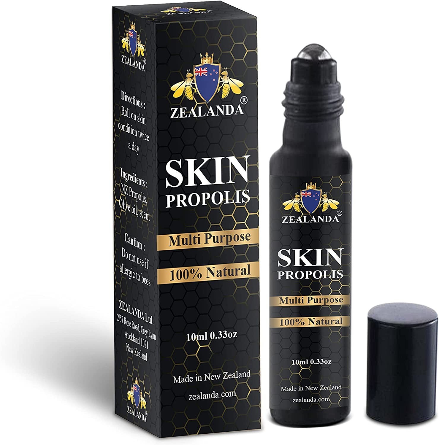 Skin Propolis, Multi Purpose 100% Natural, Alcohol-Free for Acne, Pimple, Eczema
