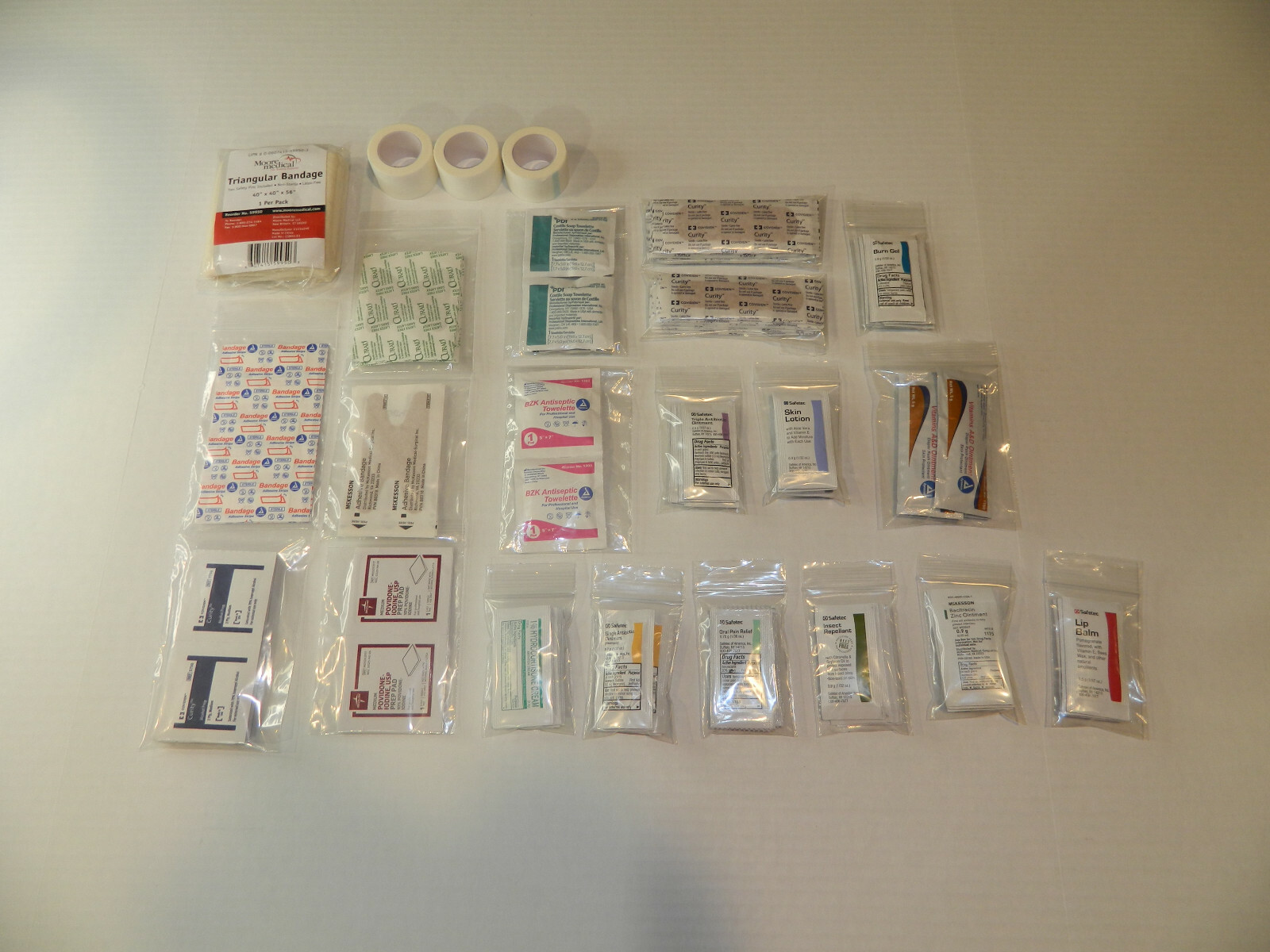 Custom 218 Item Wound Prep and Care First Aid Kit Refill