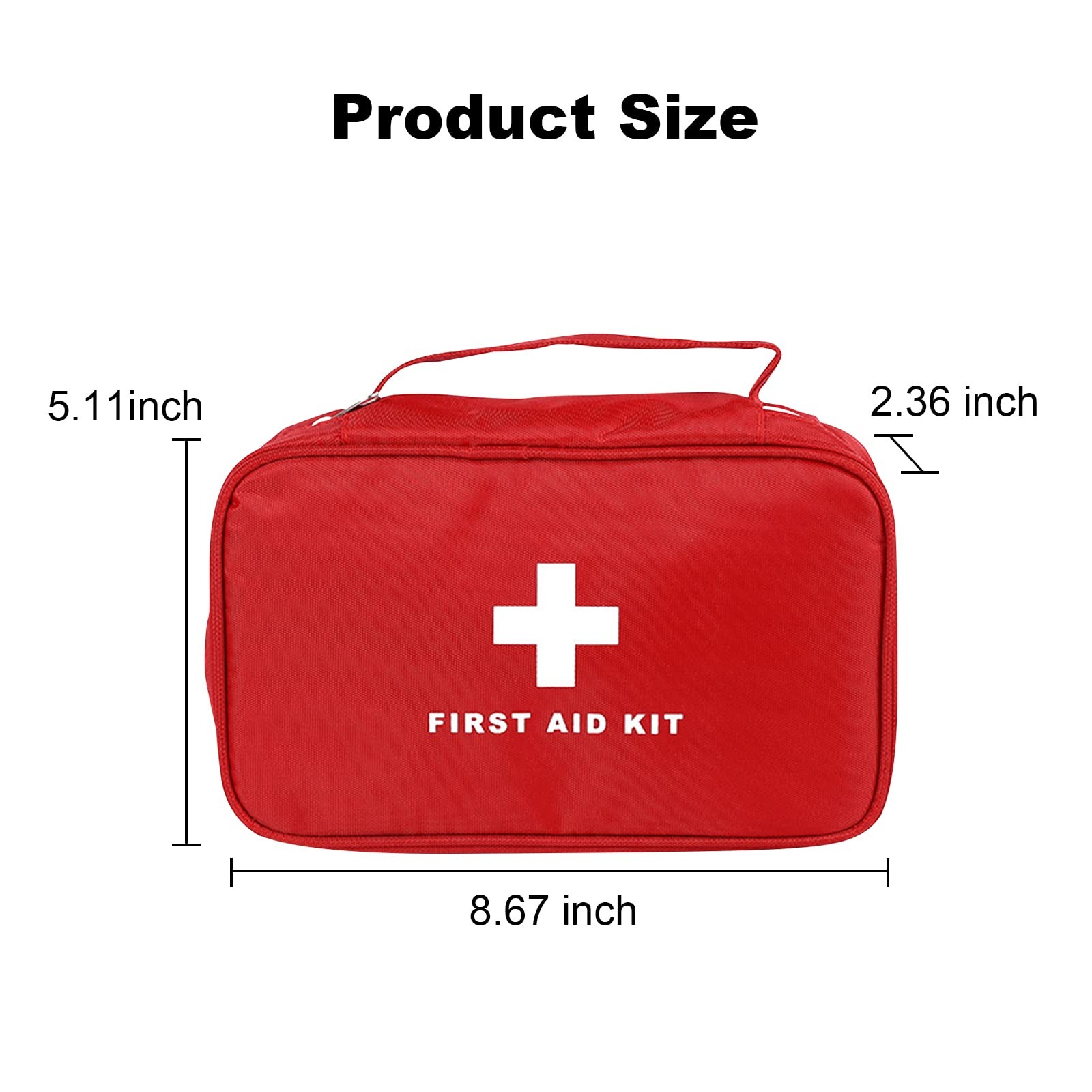 6pcs First Aid Bag Empty, Waterproof Durable First Aid Kit Bag Empty with Zip…