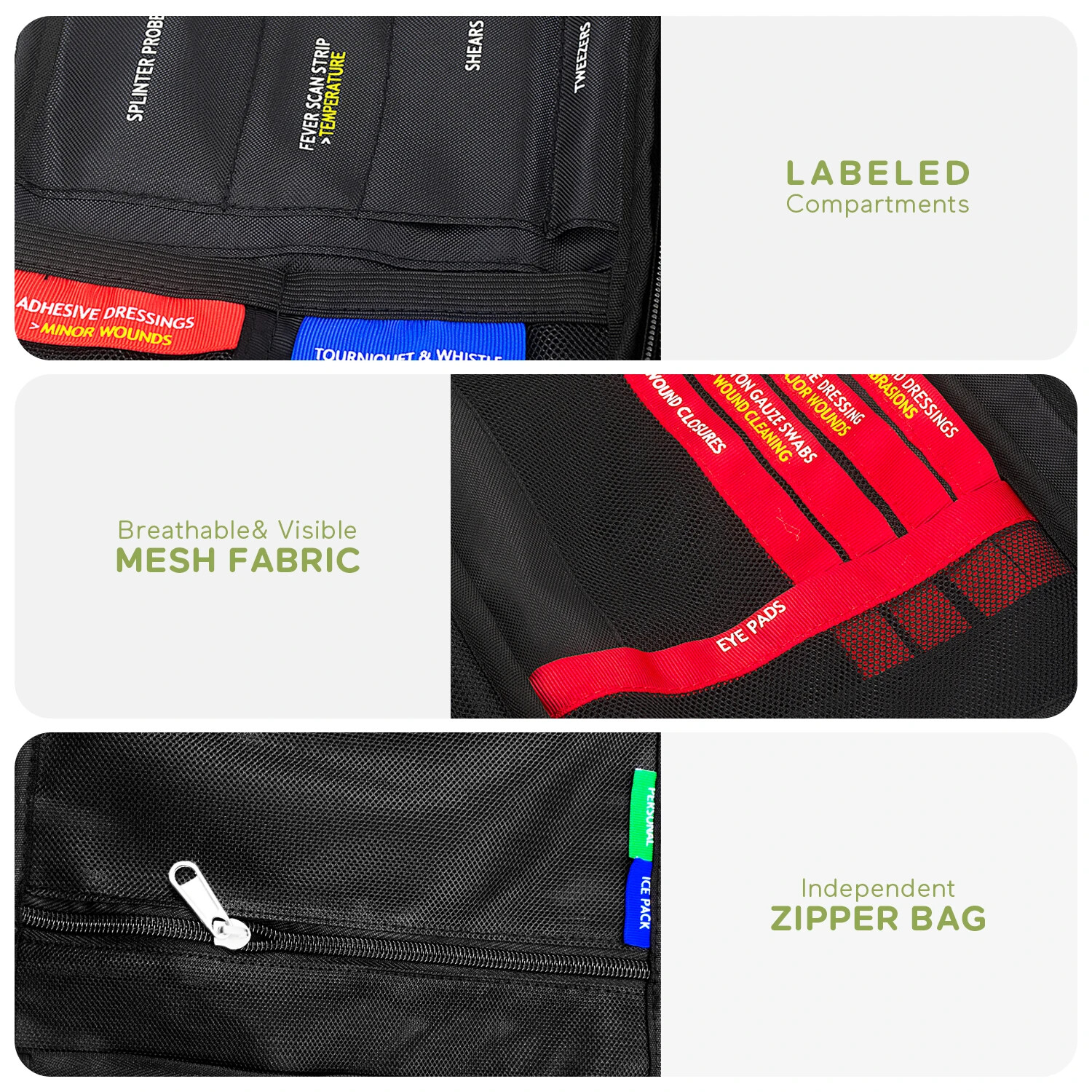 Large First Aid Kit Outdoor Survival Emergency Kit Rescue Bag For Camping Travel
