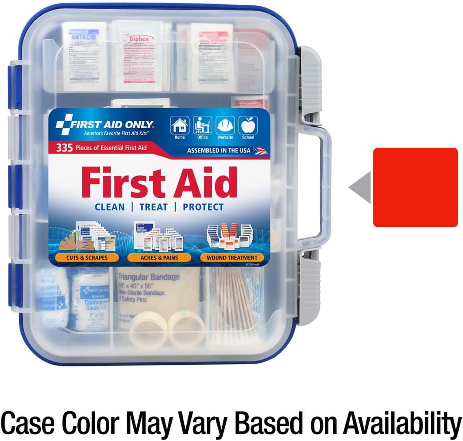 First Aid Kit OSHA Compliant All-Purpose 100 Person Emergency 335 Pieces for