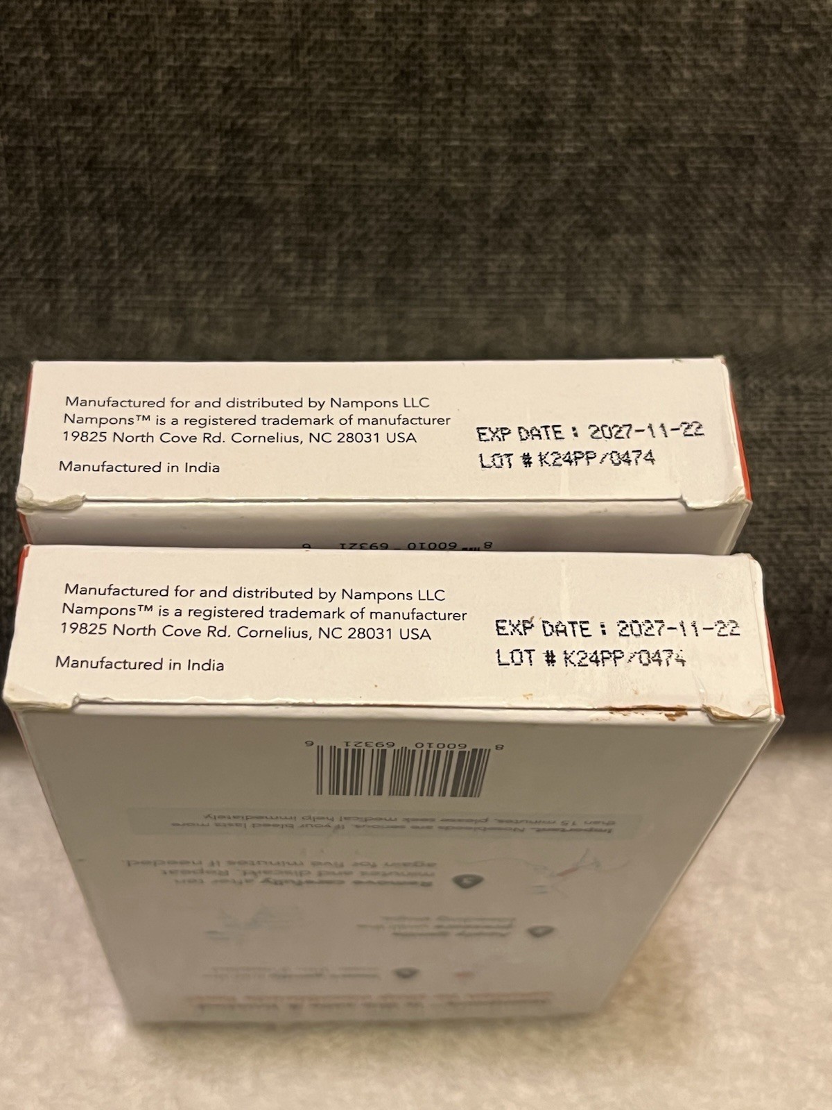 Nampons Kids Stop Nosebleed NIB 3 Small Plugs Each Lot of 2 Exp 11/2027