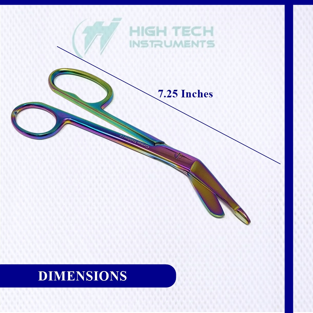 Medical Scissors Nurse EMT 7.25" Bandage Shears Paramedic One Large Finger Ring